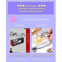 2'li Set Sarımsak Ezici Ve Bıçak Bileyici