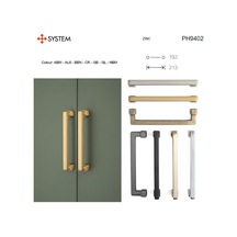 9402 Çekme/sürgü Kapı Kolu Mat Siyah 19.2 Cm İki Delik Arası Mesafe