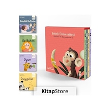 Bebek Üniversitesi Hikayeli İlk Kavramlarım 4 Kitap Set - Sincap Kitap