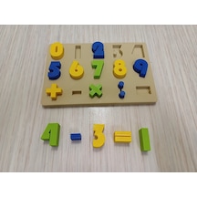 Bezos 3d Baskı Sayılar Ve Matematik Sembolleri Öğretim Tahtası - Rakam Eşleştirme Puzzle, Temel İşlem Sembolleri 0-9 Dmc