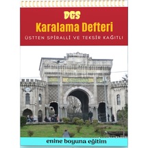 Spiralli Dgs Karalama Defteri Teksir Kağıtlı