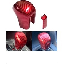 Honda Civic Fc5 / Fk7 Karbon Fiber Vites Topuzu Kaplama Koruma 2'li Set Kırmızı