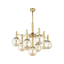Lampaluce Sfera Modern Tasarım 9'Lu Avize Sarı