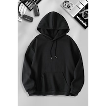 Macklin Sevgili Çift Kombini Shrek And Fioana Sırt Baskılı Kapüşonlu Sweatshirt 2li Takım Siyah Mck1493 Siyah