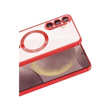 Samsung Galaxy Uyumlu - A57 5g Kross Magneticsafe Kapak - Kırmızı