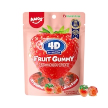 Amos 4d Fruit Gummy Strawberry Burst 54g