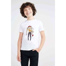 Tshirthane Anime Naruto Baskılı Unisex Çocuk Beyaz T-Shirt (534787660)