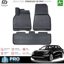 S-dizayn Tesla Model Y 3d Pro Havuzlu Paspas 2020-2025 A+ Kalite