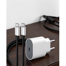 Type-c Girişli 25w Hızlı Şarj Adaptörü Ve Kablosu Ucz25w Apple iPhone Uyumlu şarj3 Belirtilmemiş