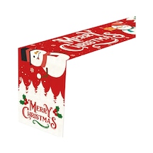 Dolıty Keten Yılbaşı Masa Örtüsü Yemek Odası Tatil Stil-a Stil A