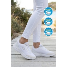 Walkway Pete G Beyaz Fileli Hafif Esnek Unisex Spor Ayakkabı