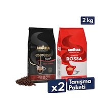 Qualita Rossa, Espresso Barista Gran Crema Çekirdek Kahve 1 Kg 2'li Paket