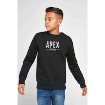 Tshirthane Apex Legends Baskılı Unisex Çocuk Siyah Sweatshirt Siyah
