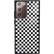 Samsung Uyumlu Note 20 Ultra Damalı Tasarımlı Glossy Telefon Kılıfı Çok Renkli