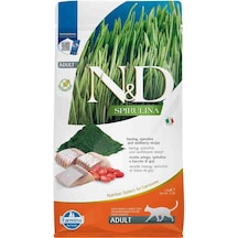 N&D Spirulina Ringa Balıklı Yetişkin Kedi Maması 1500 G
