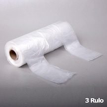 Rulo Şeffaf Market Poşet Torba Hışır Atlet Poşet Büyük Boy 200'lü 3 Rulo