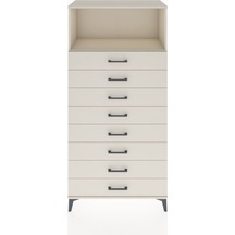 Hyperion Dolap Tek Raflı 8 Çekmeceli 88x44x182 Aytaşı-aytaşı Aytaşı