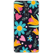 Xiaomi Redmi K20 İle Uyumlu 1mm Slim Fit Retro Renkler 1 Baskılı Şeffaf Kılıf