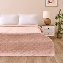 Soft Anka Tek Kişilik Yatak Örtüsü - Pembe - 180x240 Cm Renkli