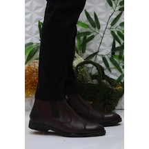 Pierre Cardin 11925251 Kahve Fermuarlı Hakiki Deri Erkek Bot 001