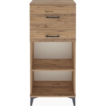 Arges Dolap Tek Raflı 2 Çekmeceli 60x30x134 Çam-çam Çam