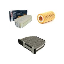 Bosch Filtre Bakım Seti Mercedes C220 Cdı W204 4-matic 2013-2014 Dizel Hava + Yağ F. + Polen Filtre Sardes
