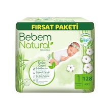 Bebem Natural Bebek Bezi 1 Numara Yenidoğan 128 Adet 2022