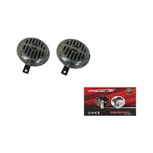 Süpertone Çiftli Korna 12Volt Hella Tip Krom