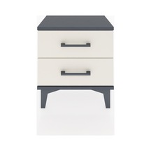 Arges Komodin 2 Çekmeceli 44x30x48 Antrasit-aytaşı Antrasit