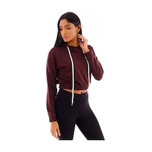 Gugus Basic Kapüşonlu Sweatshirt Acı Kahve