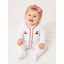 Andywawa Kız Bebek Tulum - Andywawa - Beyaz - 1-3 Ay - Ac26686-beyaz-1-3 Ay