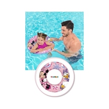 Minnie Mouse Disney Figürlü Deniz Havuz Çocuk Yüzücü Simit - 3 - 6 Yaş Arası - 56 Cm Açık Pembe