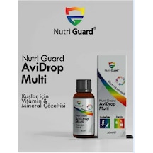 Nutri Guard Avidrop Multi 20 Ml Muhabbet Kuşu Kanarya Ve Papağan Multivitamin Damla