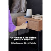 Rfıd Kartlı Görünmez Dolap Kilidi - Mobilya Ve Ofis İçin Gizli Güvenlik Kilidi Akıllı Elektronik Kol