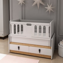 Afillibebek Rose R121 Sallanır Asansorlu Besik (60 120) Beyaz Çok Renkli