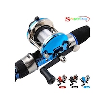 Novahub Mavi Buzda Balıkçılık Yuvarlak Makaralar Hattı Baitcasting Makarası Buzda Balıkçılık Araçları Açık Havada Kış Olta Takımı