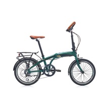 Carraro Flexi Comfort V Fren 8 Vites 20 Jant Katlanır Bisiklet Koyu Yeşil Parlak Siyah 32 Kadro Çok Renkli