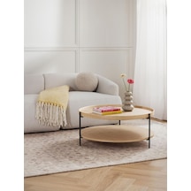 Renee, Yuvarlak Modern Orta Sehpa, Natural