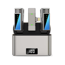 Jmary Mw-15 Lightning Portlu Kablosuz Yaka Mikrofonu Gri
