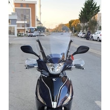 Motocam Kymco People S 200 Ön Cam 2020-2026 Model 38cm Şeffaf Renkli 4mm Sportif