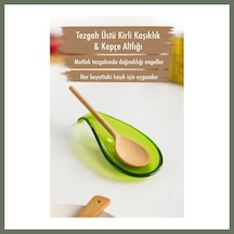 Bezos Akrilik Yeşil Tezgah Üstü Kirli Kaşıklık & Kepçe Altlığı Bezos1