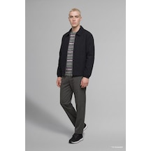 Defacto Boxy Fit Bisiklet Yaka Çizgili Sweatshirt H4882ax26aukh458 Haki-kh458