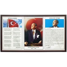 Milli Levha Set Üçlü Atatürk Seti Milli Levha Seti