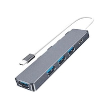 Ally Ads-301c 5 İn 1 Type C Dönüştürücü 4 Usb Portlu Adaptör Hub Çoklayıcı- 5775