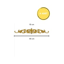 Diecor Dekoratif Polimer Mobilya, Duvar Ve Tavan Motifi Gold 65 X 10 Model:xa61
