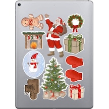 Noel Ve Yeni Yıl Temalı Sticker Seti, Çıkartma, Bullet Journal, Ajanda, Scrapbook, Etiket Diğer
