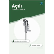 Köşe Vidalama Adaptörü Açılı Matkap Aksesuarları Dar Alan Erişim