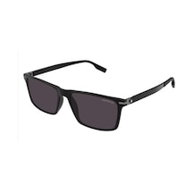 Mont Blanc Mb0249/s 001 Kare Erkek Güneş Gözlüğü Siyah