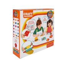 Crafy Süper Burger Oyun Hamuru Seti 200 Gr. 12 Parça - Özel Seri S01002015 Kırmızı