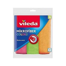 Vileda Mikrofiber Colors Bez, 3'lü Paket Açık Bej